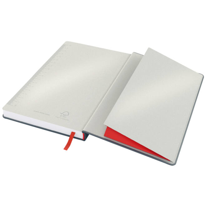 Notitieboek Leitz Cosy A5 160blz 100gr lijn grijs