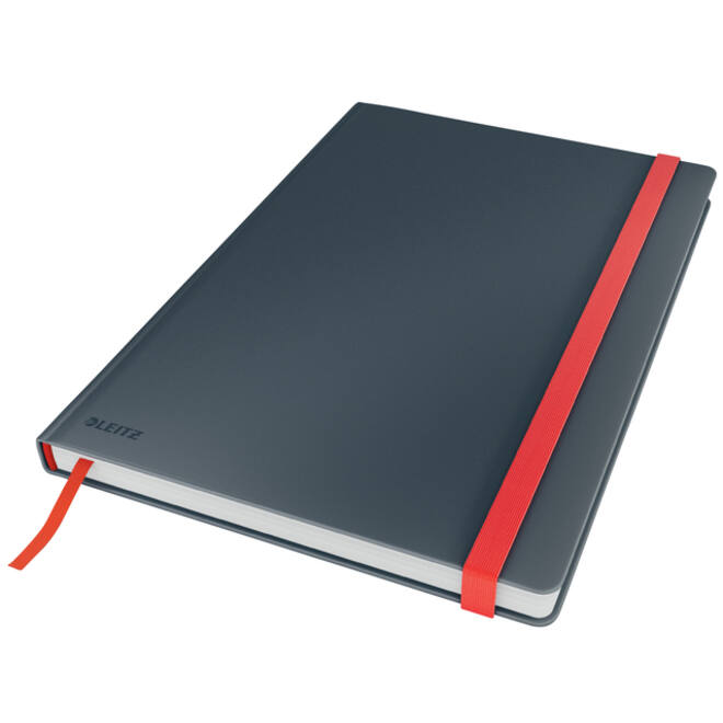 Notitieboek Leitz Cosy B5 160blz 100gr lijn grijs