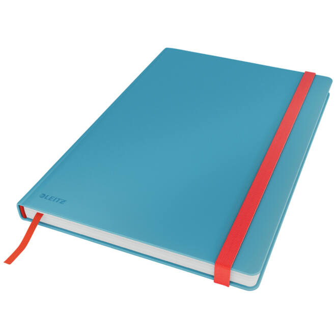 Notitieboek Leitz Cosy B5 160blz 100gr lijn blauw