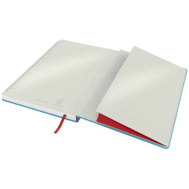 Notitieboek Leitz Cosy B5 160blz 100gr lijn blauw