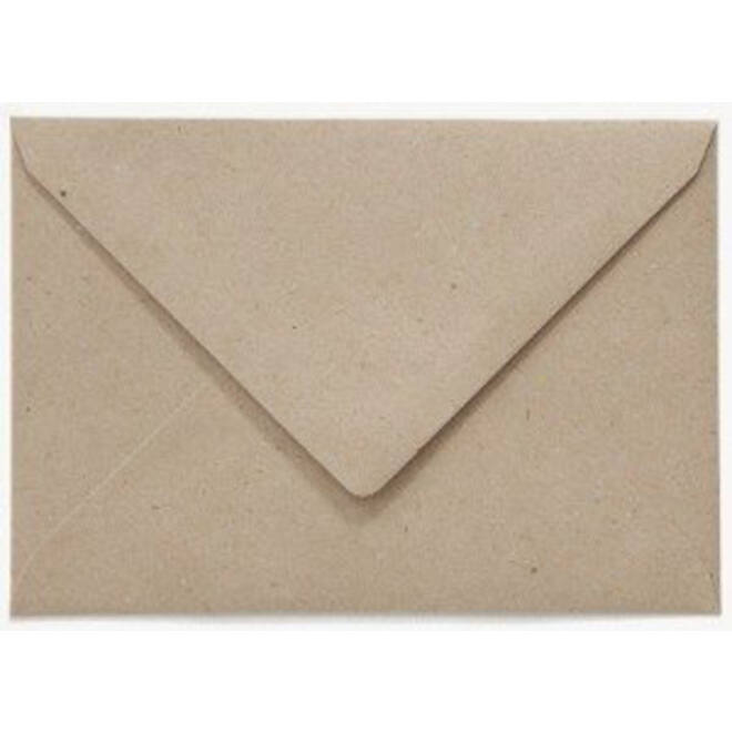 Envelop Papicolor EA5 156x220mm recycled fluting kraft grijs