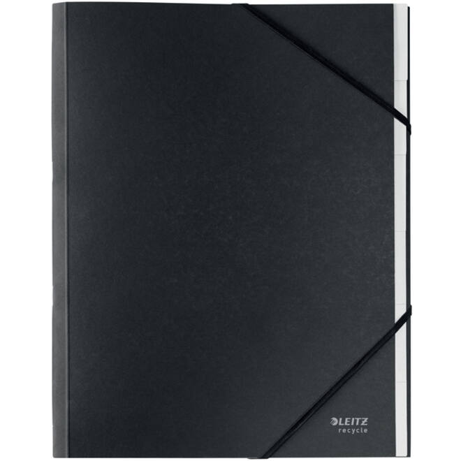 Sorteermap Leitz Recycle 6 tabs karton zwart