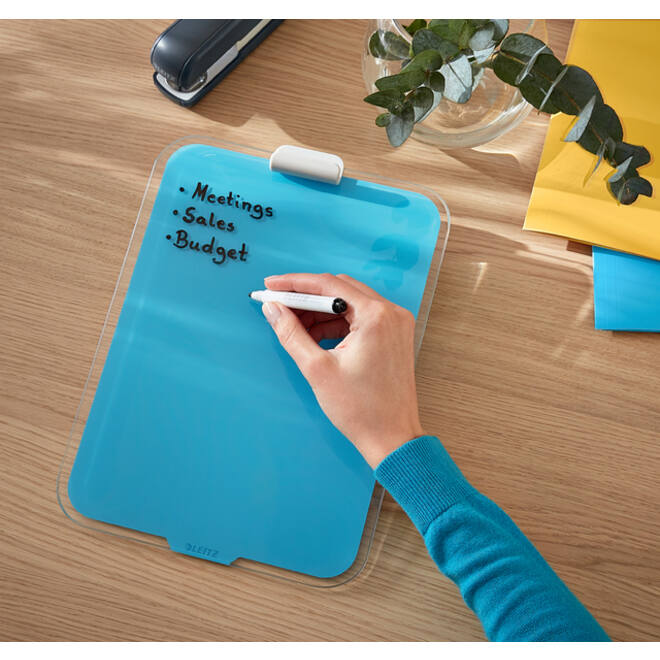 Glas Desktop Flipover Leitz Cosy blauw