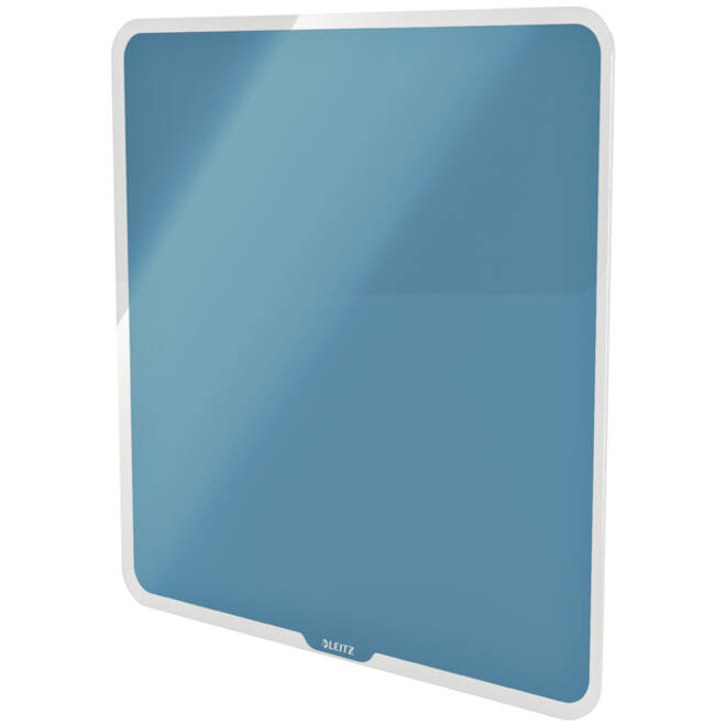 Glasbord Leitz Cosy magnetisch 450x450mm blauw