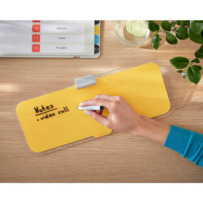 Glas Desktop Pad Leitz Cosy geel