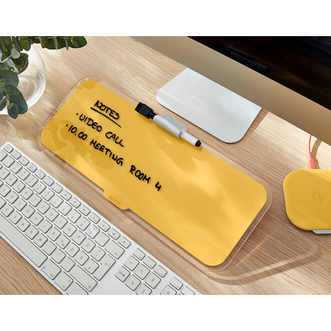Glas Desktop Pad Leitz Cosy geel
