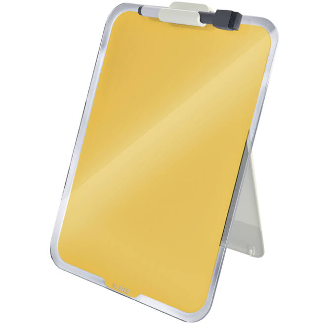 Glas Desktop Flipover Leitz Cosy geel