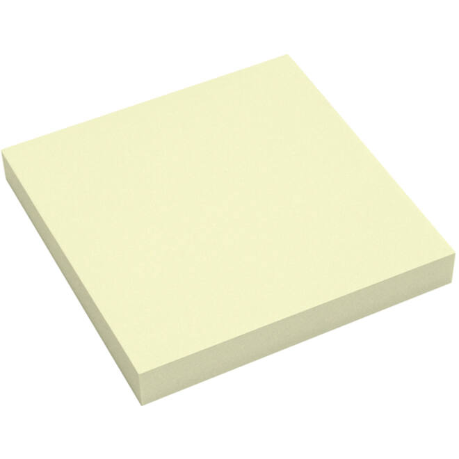 Memoblok info notes antimicrobiëel 100 vel 75x75mm geel
