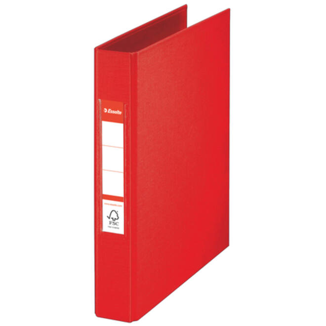 Ringband Esselte VIVIDA A5 42mm 30% gerecycled PP folie rood