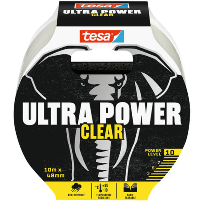 Reparatietape tesa Ultra Power Clear repair 10mx48mm transparant