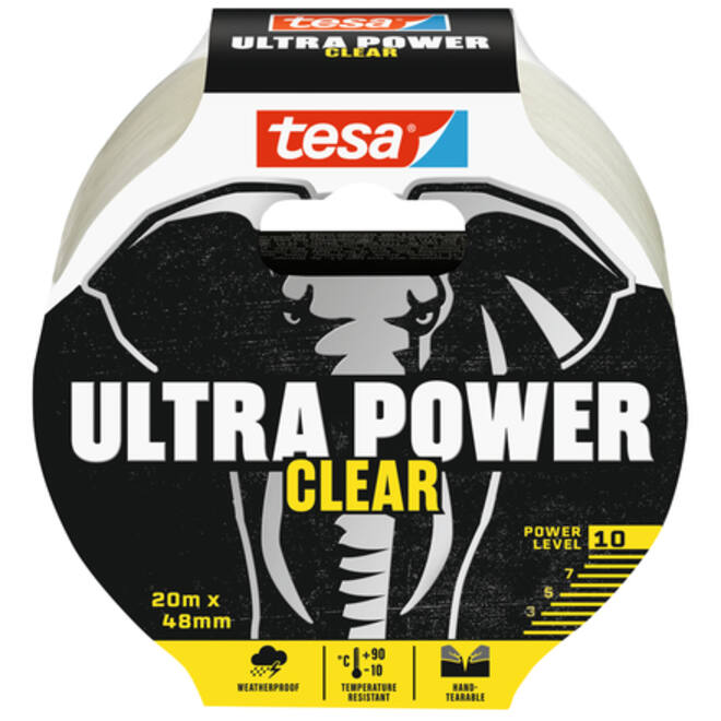 Reparatietape tesa Ultra Power Clear repair 20mx48mm transparant