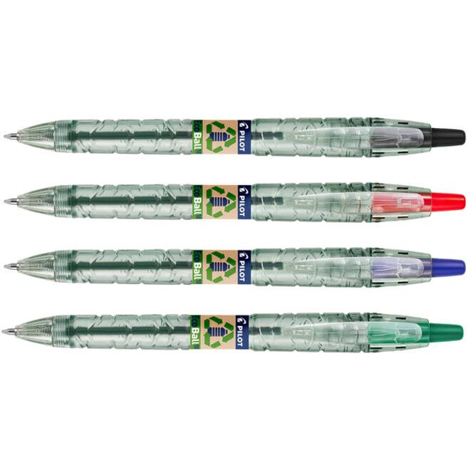 Balpen PILOT Begreen B2P EcoBall medium zwart