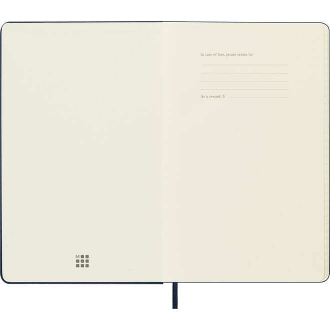 Agenda 2023/2024 Moleskine 18M Planner Weekly 7dag/1pagina large 130x210mm hard cover saffier blauw