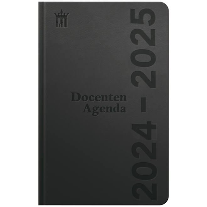 Schoolagenda 2024-2025 Ryam docent DeLuxe 7dagen/2pagina's zwart