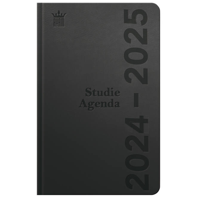 Schoolagenda 2025-2026 Ryam Studie DeLuxe 7dagen/2pagina's zwart