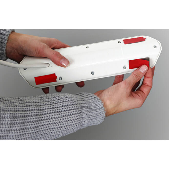 Stekkerdoos Brennenstuhl bureau Estilo 4 voudig inclusief 2 USB 2 meter wit/zilver