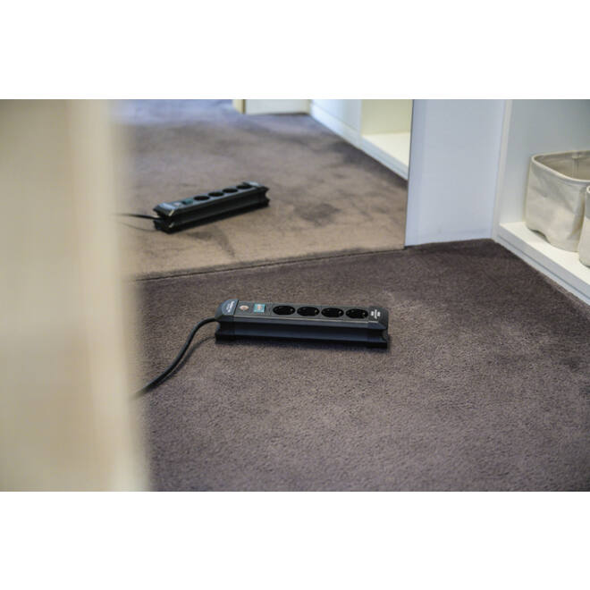 Stekkerdoos Brennenstuhl Premium 4 voudig 1.8 meter zwart