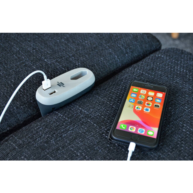 Laadstation Brennenstuhl Sofa 1 eurosocket 2 USB zwart/grijs