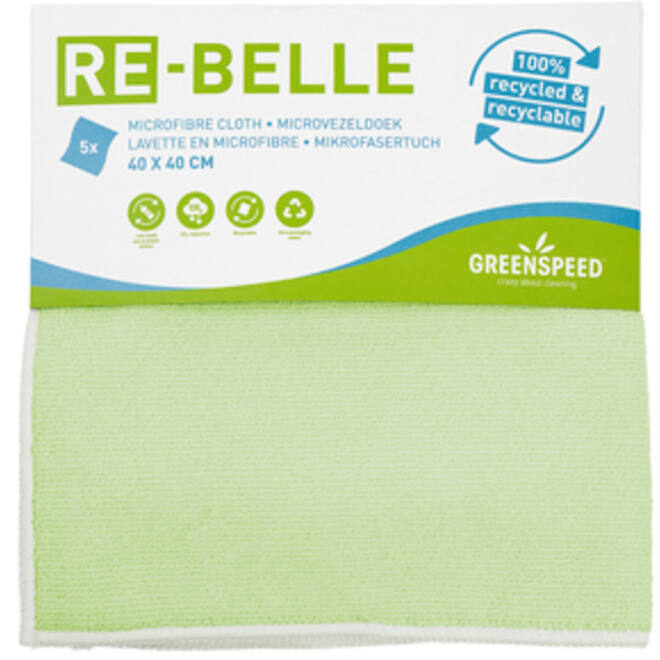 Microvezeldoek Greenspeed Re-belle 40x40cm groen