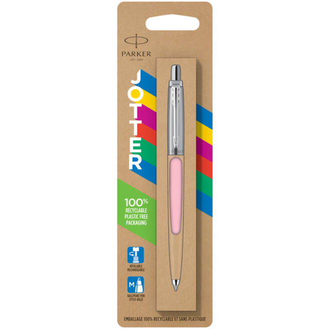Balpen Parker Jotter Original pastel pink CT medium blister à 1 stuk