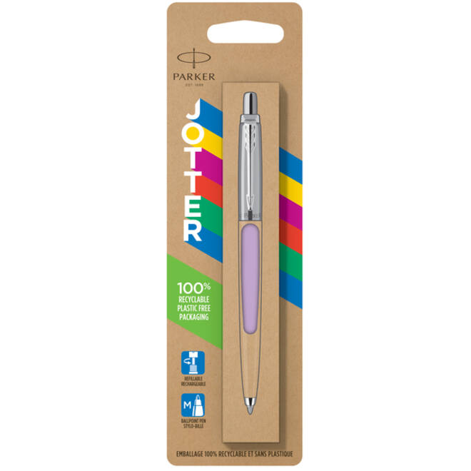Balpen Parker Jotter Original pastel lilac CT medium blister à 1 stuk