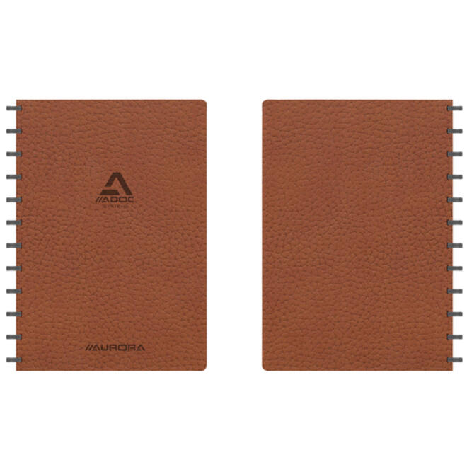 Schrift Adoc Business A4 ruit 5x5mm 144 pagina's 90gr bruin