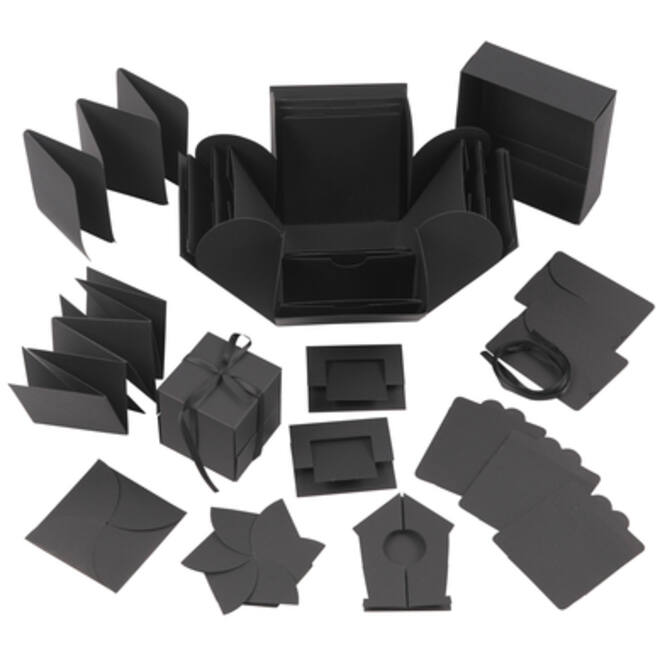 Explosion box Creativ Company 12x12x12cm zwart