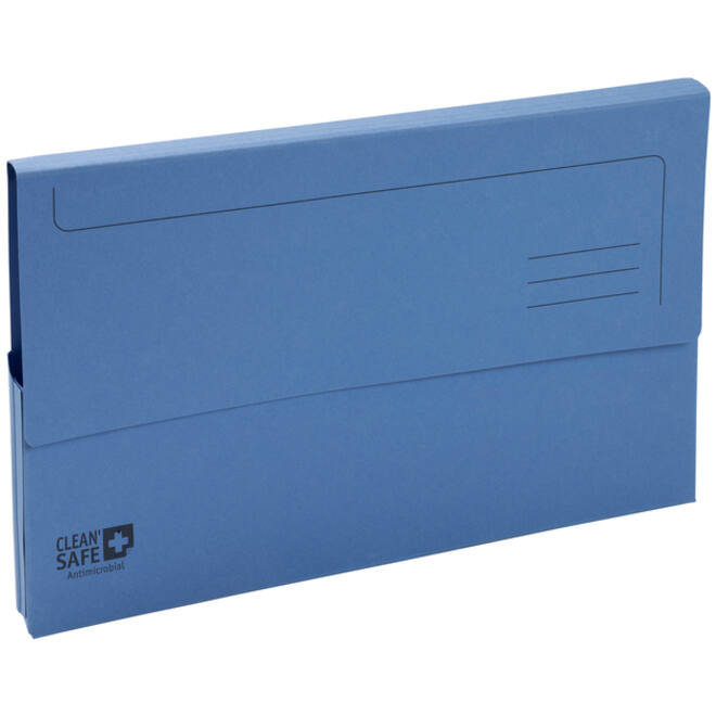 Pocketmap Exacompta Clean'Safe A4 400gr blauw