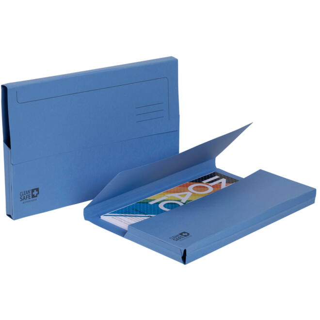 Pocketmap Exacompta Clean'Safe A4 400gr blauw