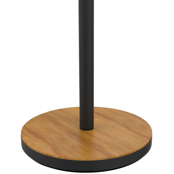 Vloerlamp Unilux Baly led bamboe zwart