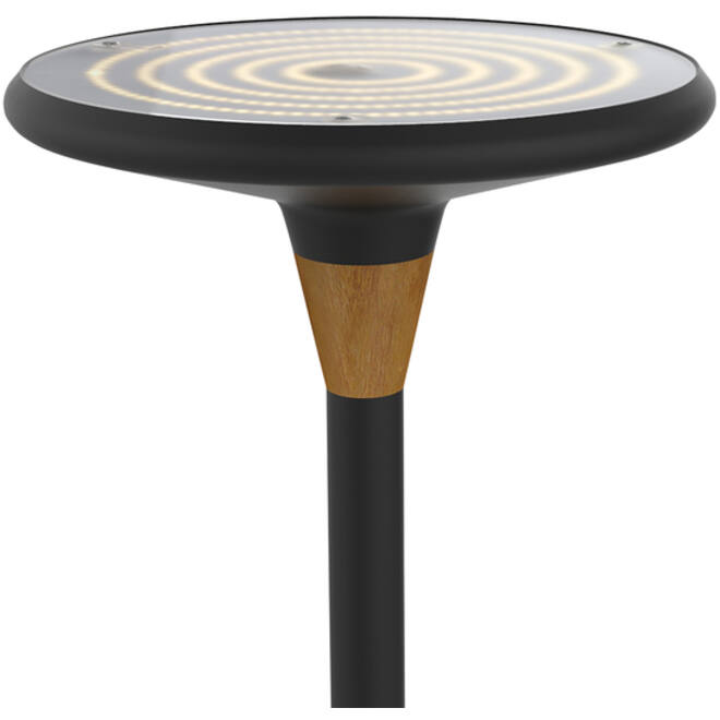 Vloerlamp Unilux Baly led bamboe zwart