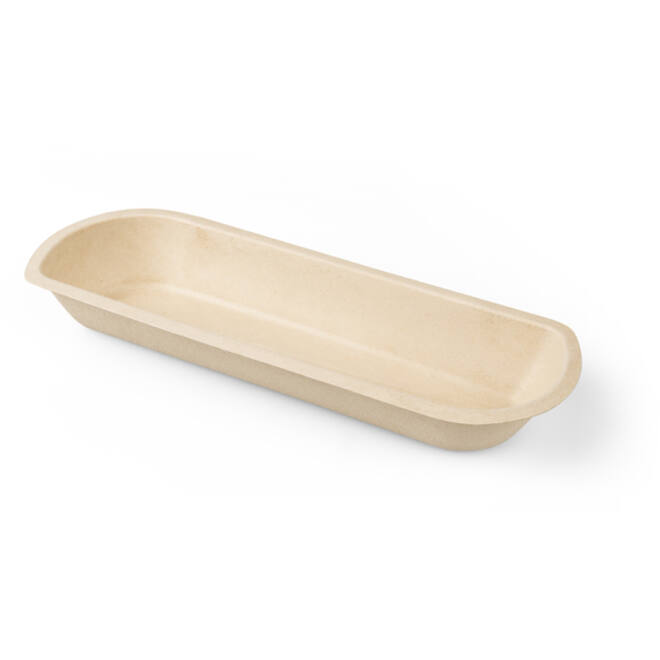 Snackbakje IEZZY A16 suikerriet PFAS-vrij 210x71x33mm 50 stuks