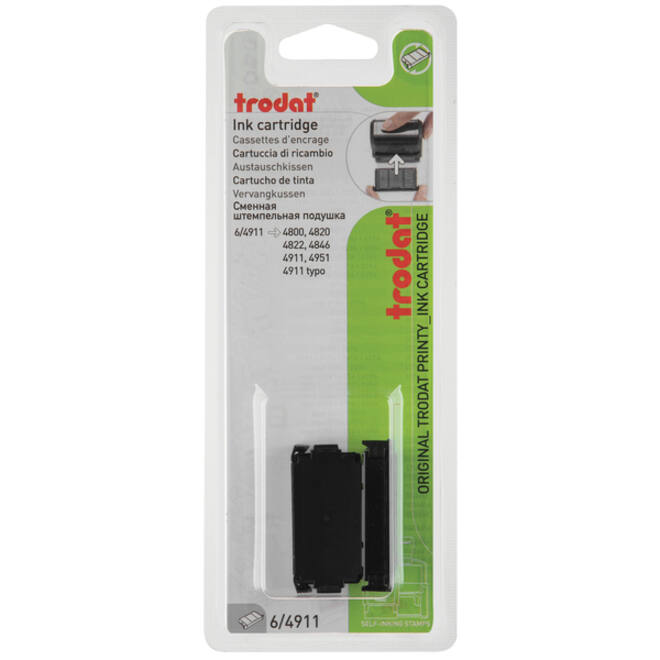 Stempelkussen Trodat Printy 6/4911 2 stuks zwart