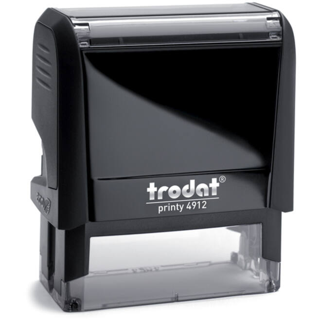 Tekststempel Trodat Printy 4912 personaliseerbaar zw 4regels 47x18mm