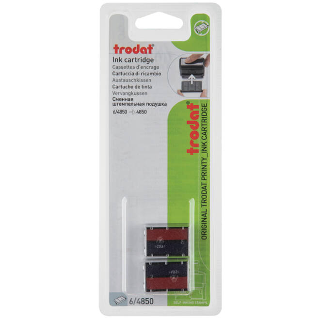 Stempelkussen Trodat 6/4850 2 stuks blauw rood