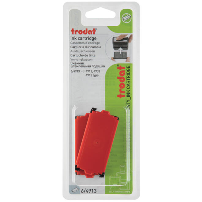Stempelkussen Trodat Printy 6/4913 2 stuks rood