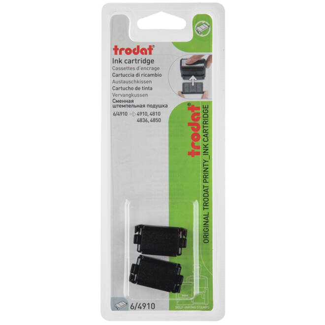 Stempelkussen Trodat Printy 6/4910 2 stuks zwart