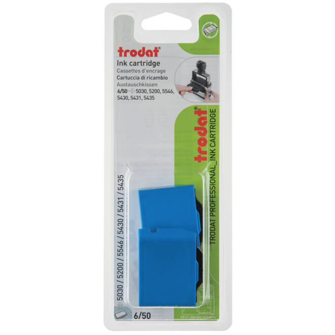 Stempelkussen Trodat 6/50 2 stuks blauw
