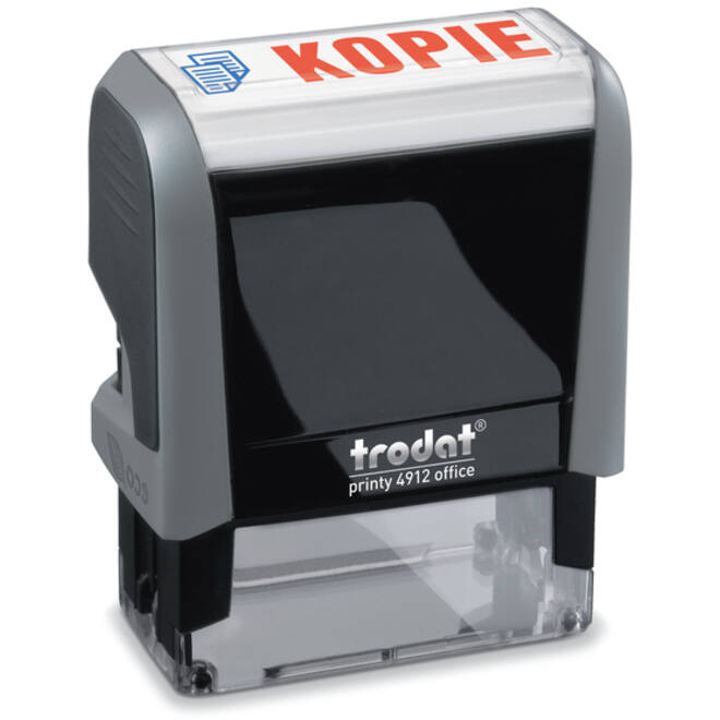 Tekststempel Trodat Printy 4912 kopie blauw rood