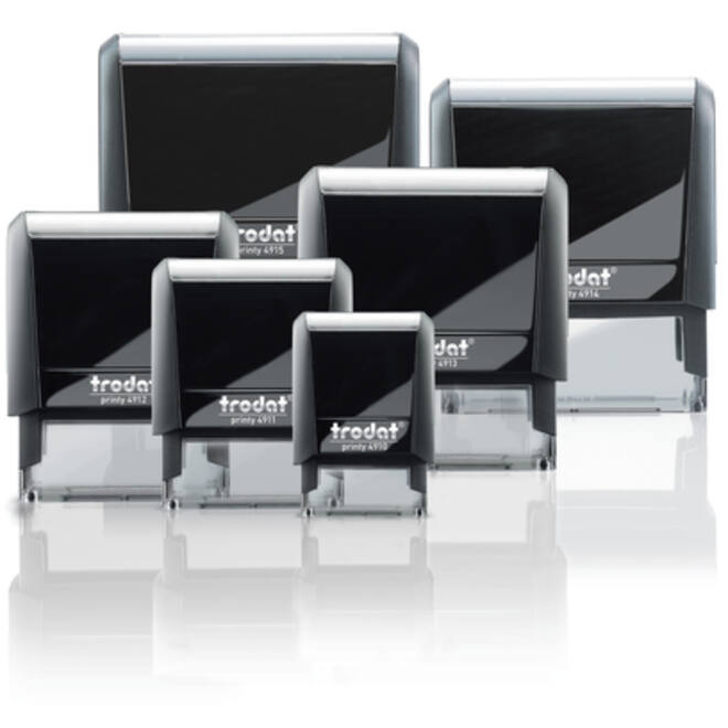 Tekststempel Trodat Printy 4911 personaliseerbaar zw 3regels 48x14mm