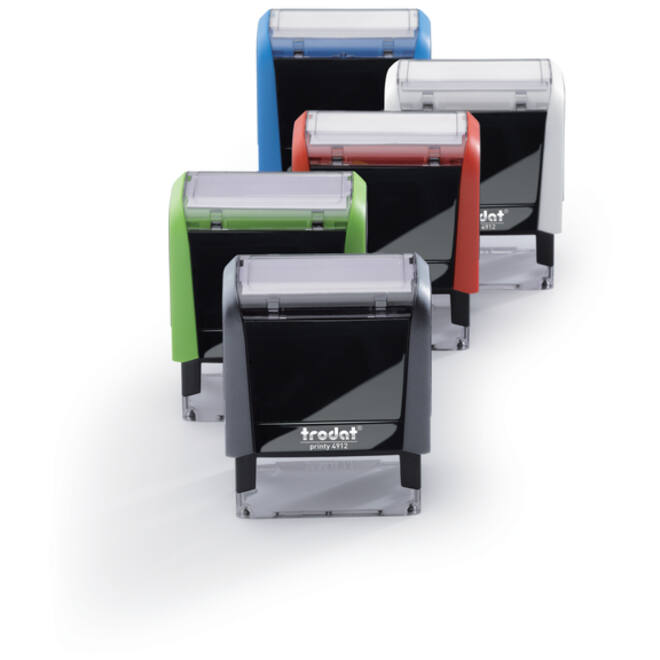 Tekststempel Trodat Printy 4912 betaald blauw rood
