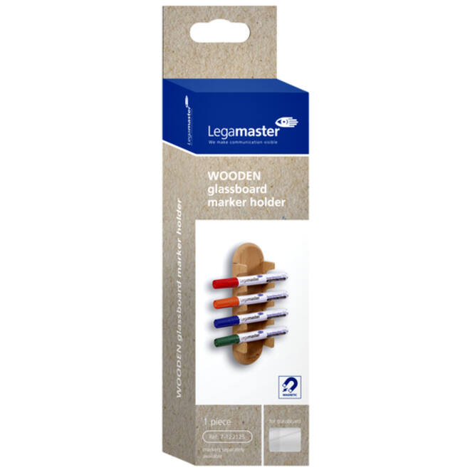 Glasbord stifthouder Legamaster hout