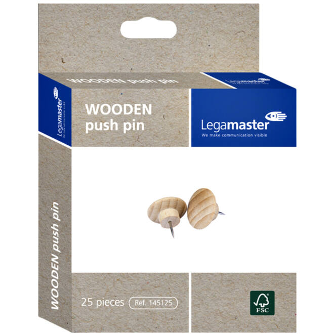 Push pins Legamaster hout 25stuks