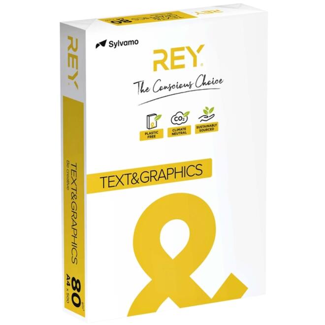 Kopieerpapier Rey Text & Graphics A4 80gr wit 500vel
