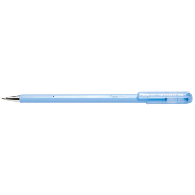 Balpen Pentel BK77AB anti-bacterieel fijn blauw