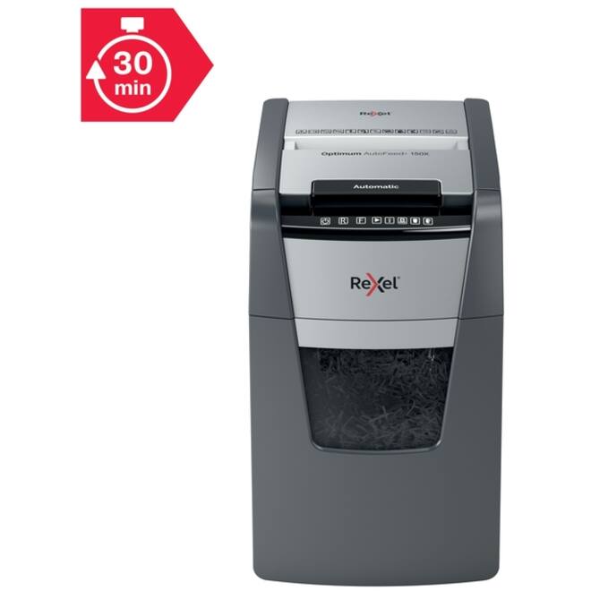 Papiervernietiger Rexel Optimum Auto+ 150X P4 snippers 4x28mm