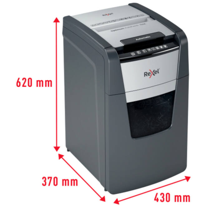 Papiervernietiger Rexel Optimum Auto+ 150X P4 snippers 4x28mm