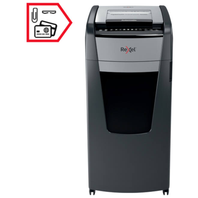 Papiervernietiger Rexel Optimum Auto+ 600X P4 snippers 4x30mm
