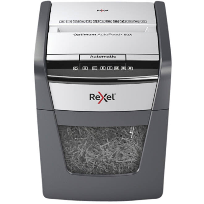 Papiervernietiger Rexel Optimum Auto+ 50X P4 snippers 4x28mm