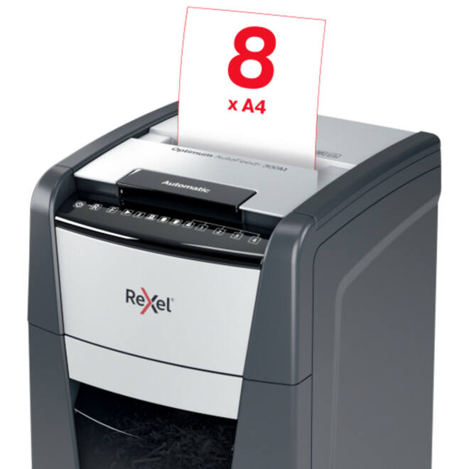 Papiervernietiger Rexel Optimum Auto+ 300M P5 snippers 2x15mm